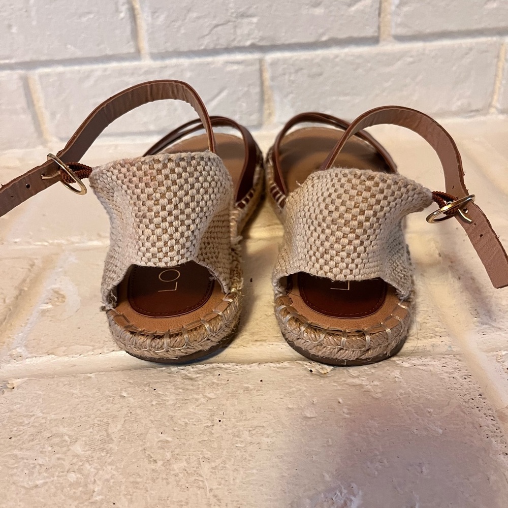LOFT- Criss Cross Espadrille Sandals - Picture 5 of 6
